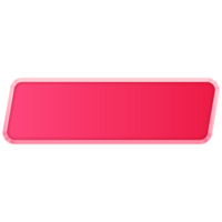 Pink Button. Empty Web Button. Modern Trendy Button png