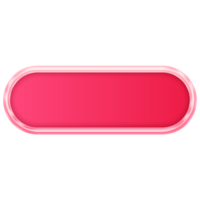 Pink Button. Empty Web Button. Modern Trendy Button png