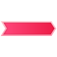 Pink Button. Empty Web Button. Modern Trendy Button png
