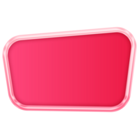 Pink Button. Empty Web Button. Modern Trendy Button png