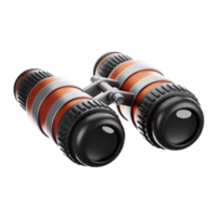 3d rendering camping icon concept. 3d render binocular png