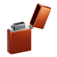 3d rendering camping icon concept. 3d render lighter png