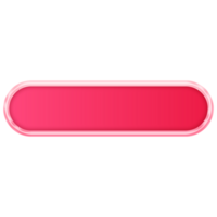 Pink Button. Empty Web Button. Modern Trendy Button png
