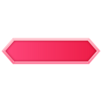 Pink Button. Empty Web Button. Modern Trendy Button png