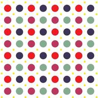 Retro Style Multicolored Polka Dot Pattern Background vector