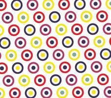 Retro Groovy Geometric Circle Pattern Background vector