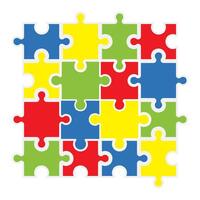Jigsaw Colorful Puzzle vector