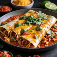 Mexican food enchiladas images photo