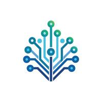 Creative and Elegant Minimalistic Logo Design for Technology and Software Company vector