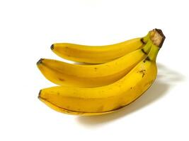 Bunch of bananas isolated on white background with clipping path and full depth of field photo