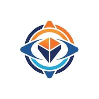Creative and Elegant Minimalistic Logo Design for Technology and Software Company vector
