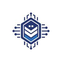 Creative and Elegant Minimalistic Logo Design for Technology and Software Company vector
