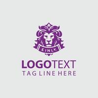 Luxury Lion Logo Illustrations vector