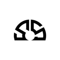 SS letter logo design on White background. SS creative initials letter logo concept. SS letter design. vector