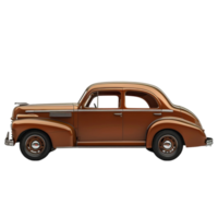 Car with Grill and Hood Open on Transparent Background AI-Generative png
