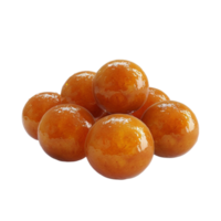 Pile of Orange Balls on Transparent Background AI-Generative png