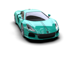 Realistic sport car isolated on background. 3d rendering - illustration png