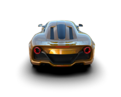 Realistic sport car isolated on background. 3d rendering - illustration png