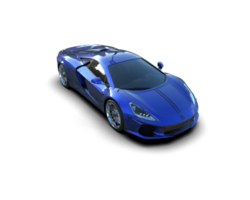 Realistic sport car isolated on background. 3d rendering - illustration png