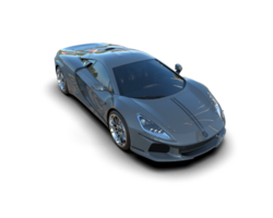 Realistic sport car isolated on background. 3d rendering - illustration png