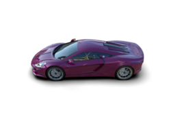 Realistic sport car isolated on background. 3d rendering - illustration png