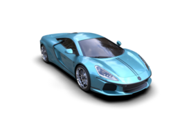 Realistic sport car isolated on background. 3d rendering - illustration png