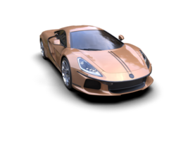 Realistic sport car isolated on background. 3d rendering - illustration png
