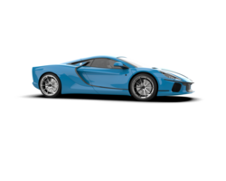 Realistic sport car isolated on background. 3d rendering - illustration png