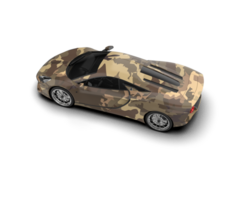 Realistic sport car isolated on background. 3d rendering - illustration png
