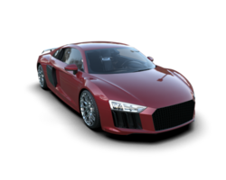 Realistic sport car isolated on background. 3d rendering - illustration png