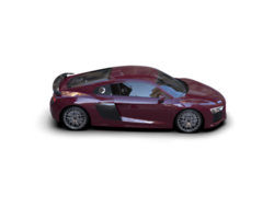 Realistic sport car isolated on background. 3d rendering - illustration png