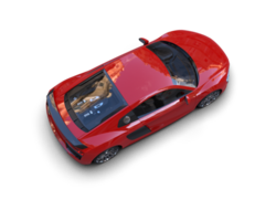 Realistic sport car isolated on background. 3d rendering - illustration png