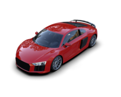 Realistic sport car isolated on background. 3d rendering - illustration png