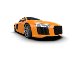 Realistic sport car isolated on background. 3d rendering - illustration png