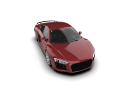 Realistic sport car isolated on background. 3d rendering - illustration png