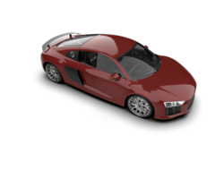 Realistic sport car isolated on background. 3d rendering - illustration png