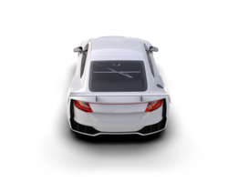 Realistic sport car isolated on background. 3d rendering - illustration png
