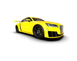 Realistic sport car isolated on background. 3d rendering - illustration png