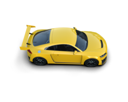 Realistic sport car isolated on background. 3d rendering - illustration png