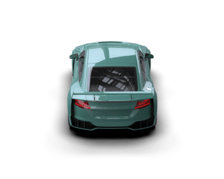 realista deporte coche aislado en antecedentes. 3d representación - ilustración png