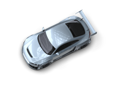 realista deporte coche aislado en antecedentes. 3d representación - ilustración png