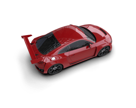 realista deporte coche aislado en antecedentes. 3d representación - ilustración png