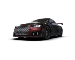 Realistic sport car isolated on background. 3d rendering - illustration png