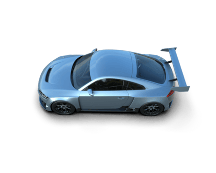 realista deporte coche aislado en antecedentes. 3d representación - ilustración png