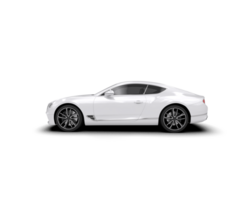 Realistic sport car isolated on background. 3d rendering - illustration png