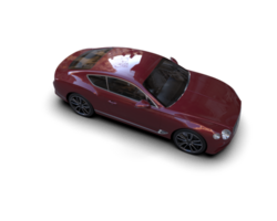 Realistic sport car isolated on background. 3d rendering - illustration png