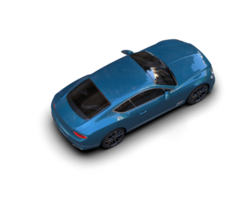 Realistic sport car isolated on background. 3d rendering - illustration png