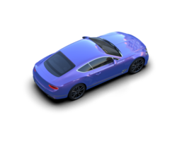 Realistic sport car isolated on background. 3d rendering - illustration png
