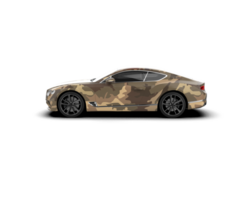Realistic sport car isolated on background. 3d rendering - illustration png