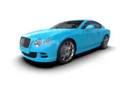 Realistic sport car isolated on background. 3d rendering - illustration png